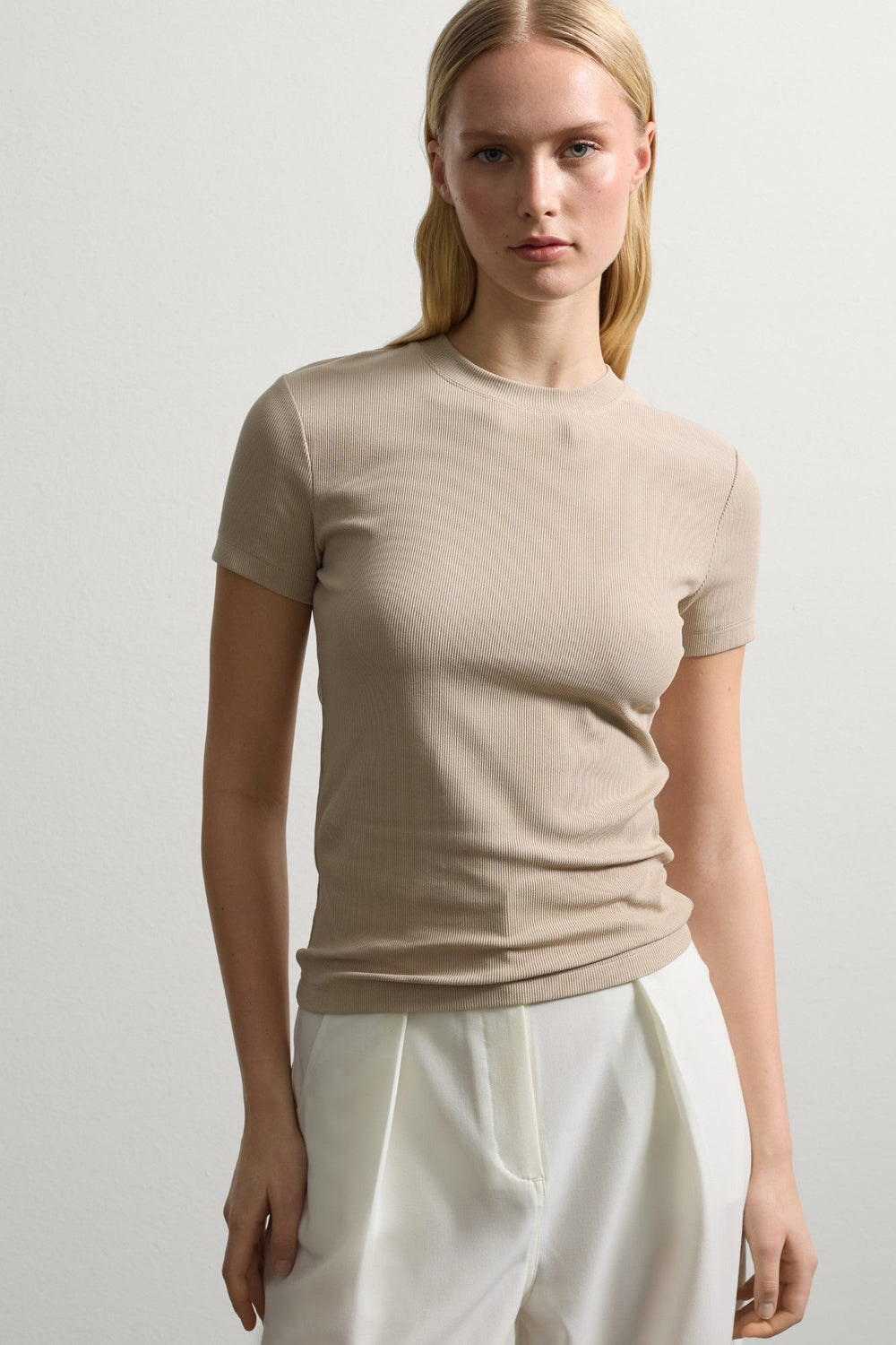 Tricou STEFANEL de Dama IMBRACAMINTE STEFANEL Bej XS 805403154343