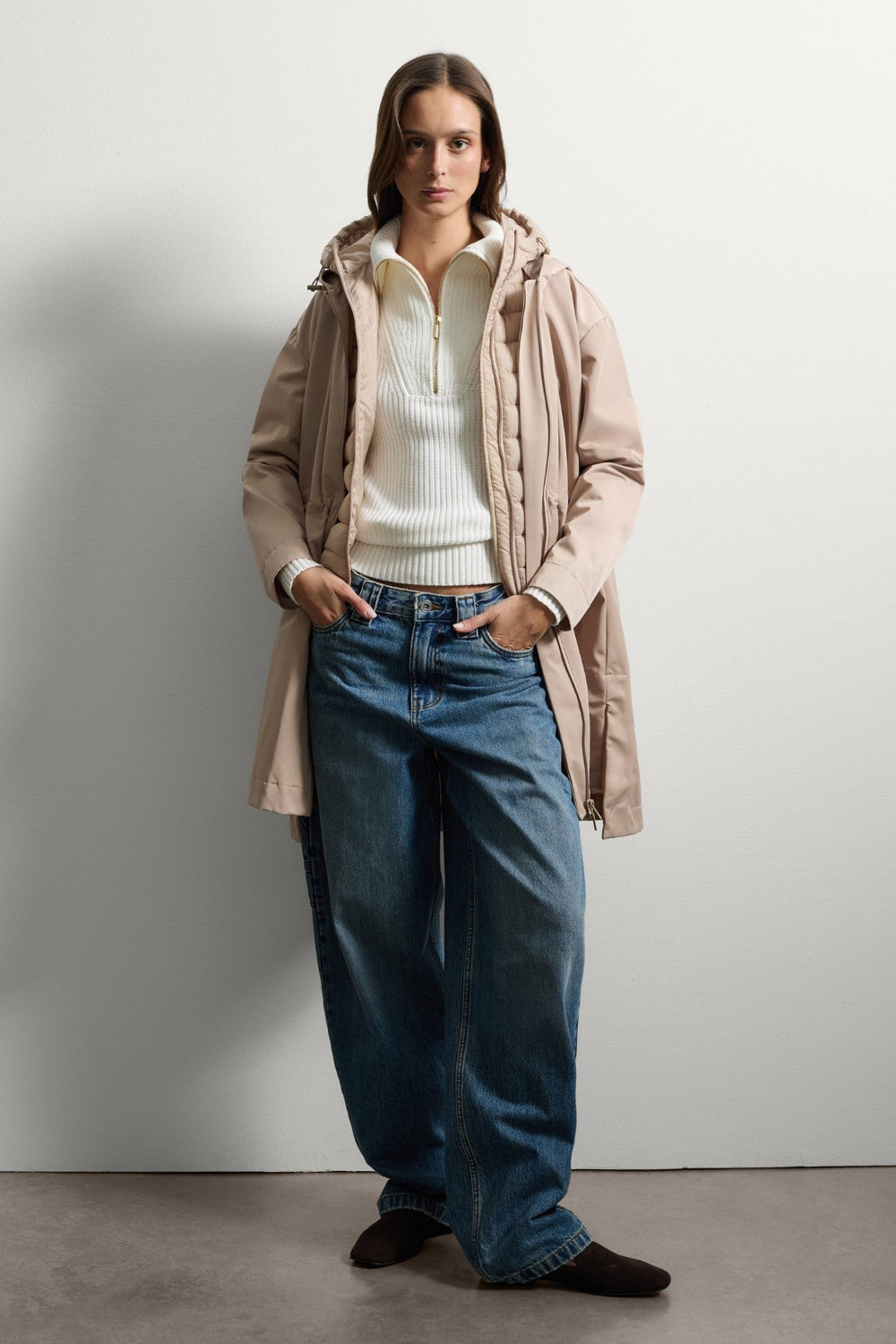 Geaca Parka STEFANEL de Dama IMBRACAMINTE STEFANEL Bej XS 805314568889