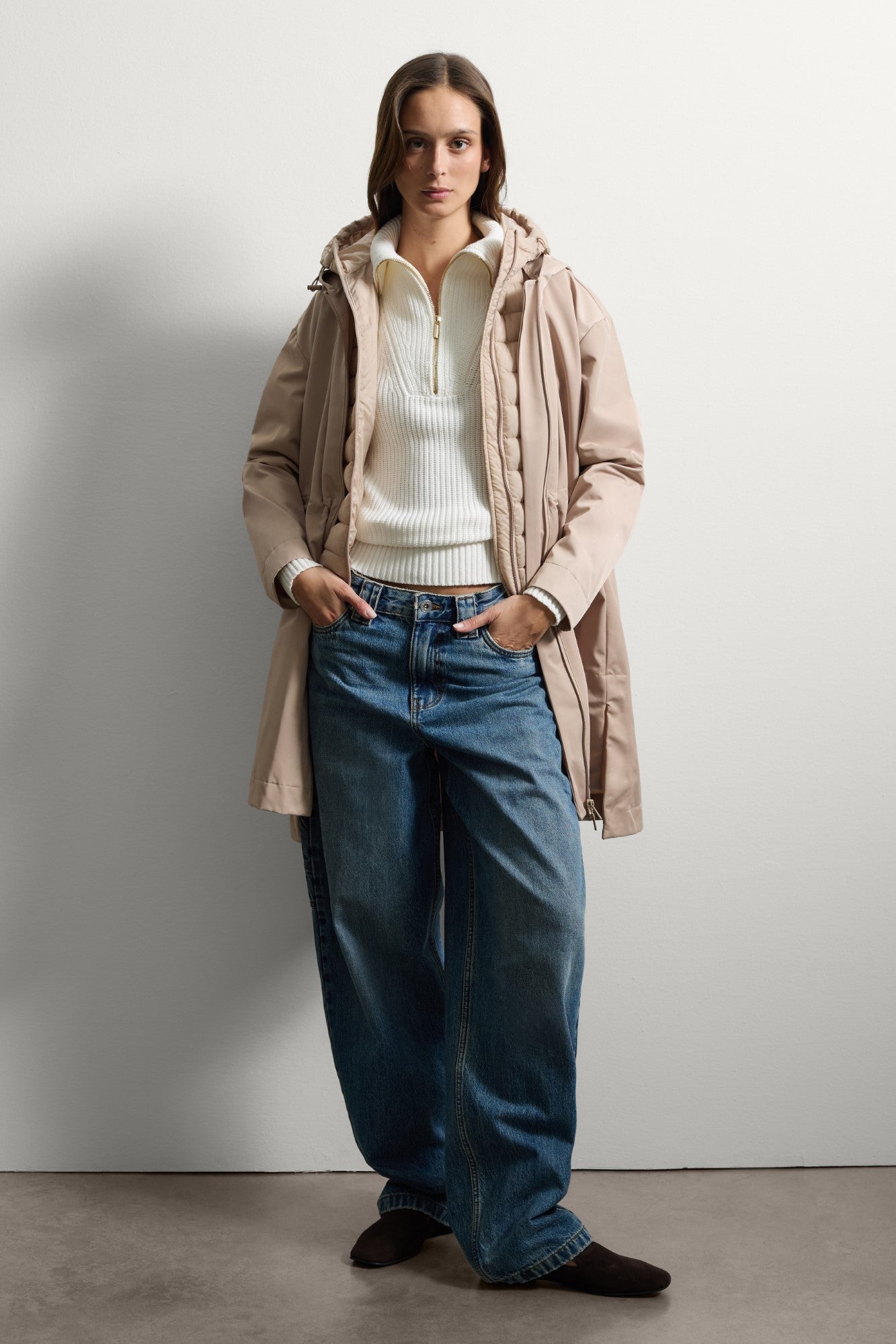 Geaca Parka STEFANEL de Dama IMBRACAMINTE STEFANEL Bej XS 805314568889