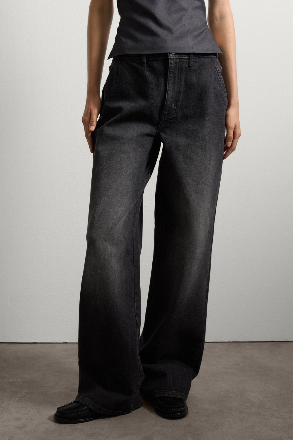 Pantaloni Denim STEFANEL de Dama IMBRACAMINTE STEFANEL Negru 38 805791420137