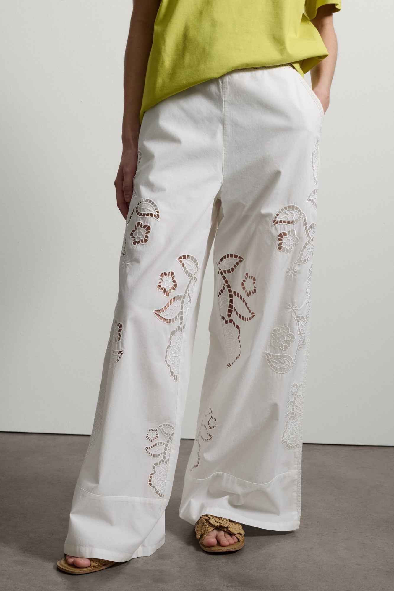 Pantaloni STEFANEL de dama IMBRACAMINTE STEFANEL Alb XS 8059521715995