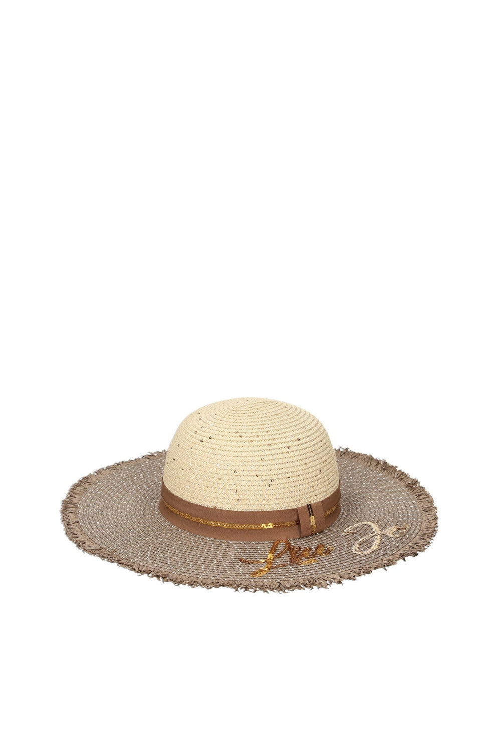 Palarie LIU JO de dama cu detalii aurii ACCESORII LIU JO Bej ONE 805494430519