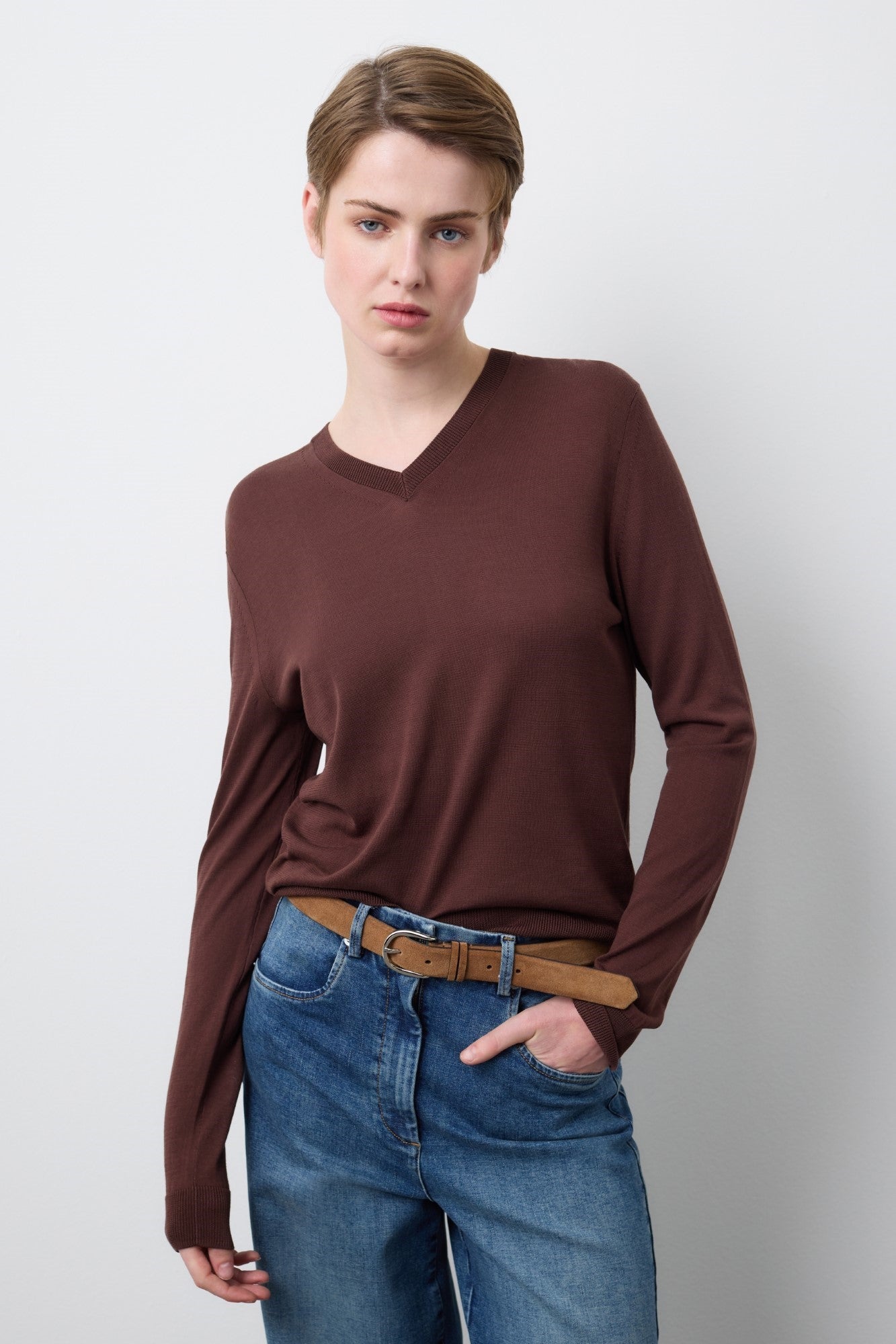 Pulover STEFANEL de dama IMBRACAMINTE STEFANEL Maro XS 805791414228