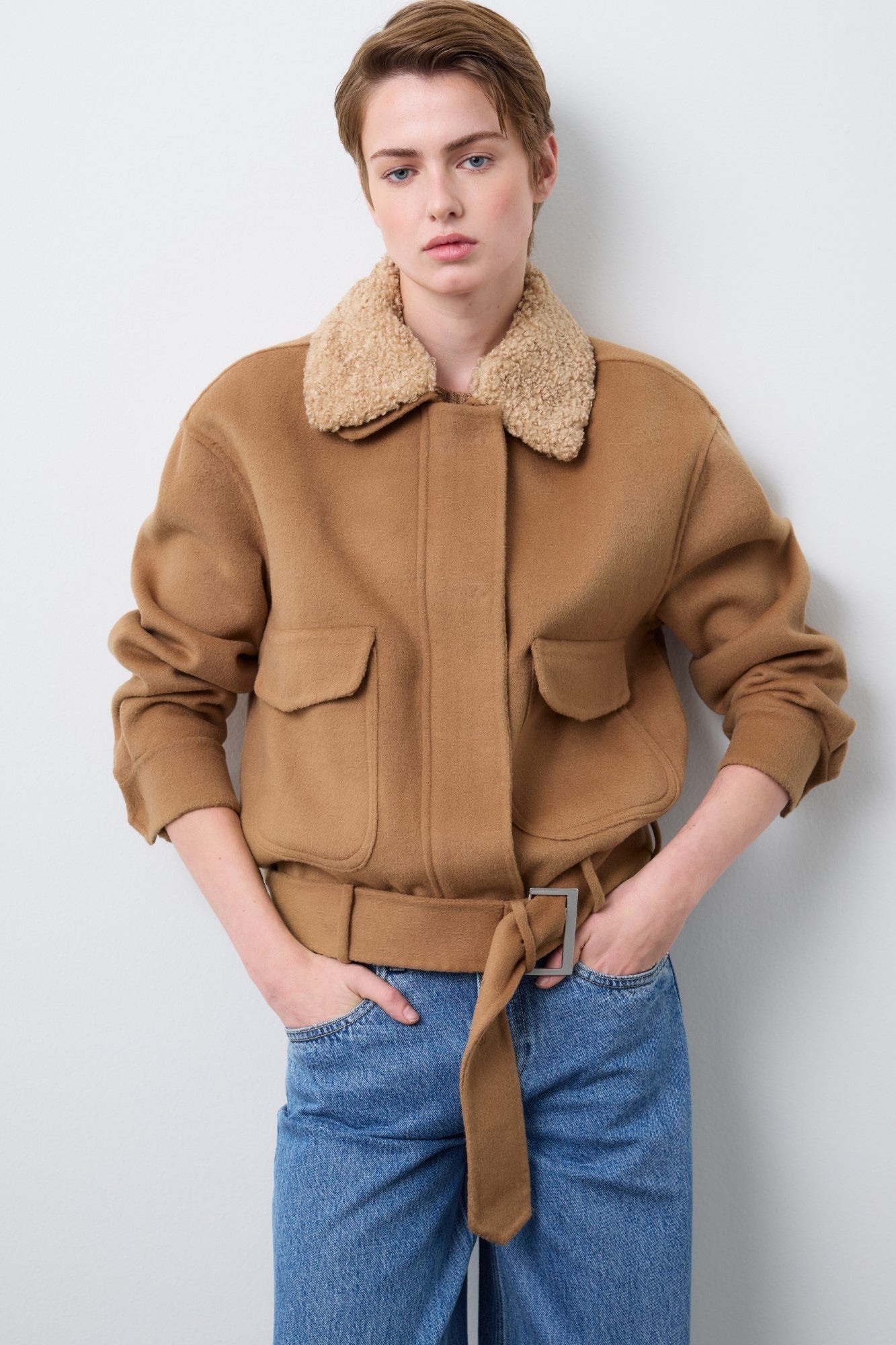 Geaca STEFANEL de dama IMBRACAMINTE STEFANEL Maro M/L 805791418038