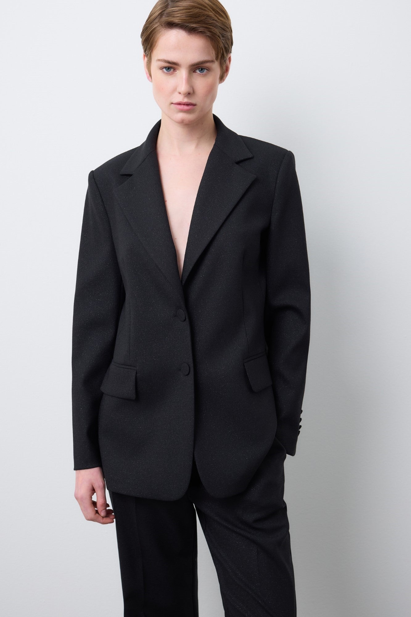 Sacou STEFANEL de dama IMBRACAMINTE STEFANEL Negru 38 8057914183659