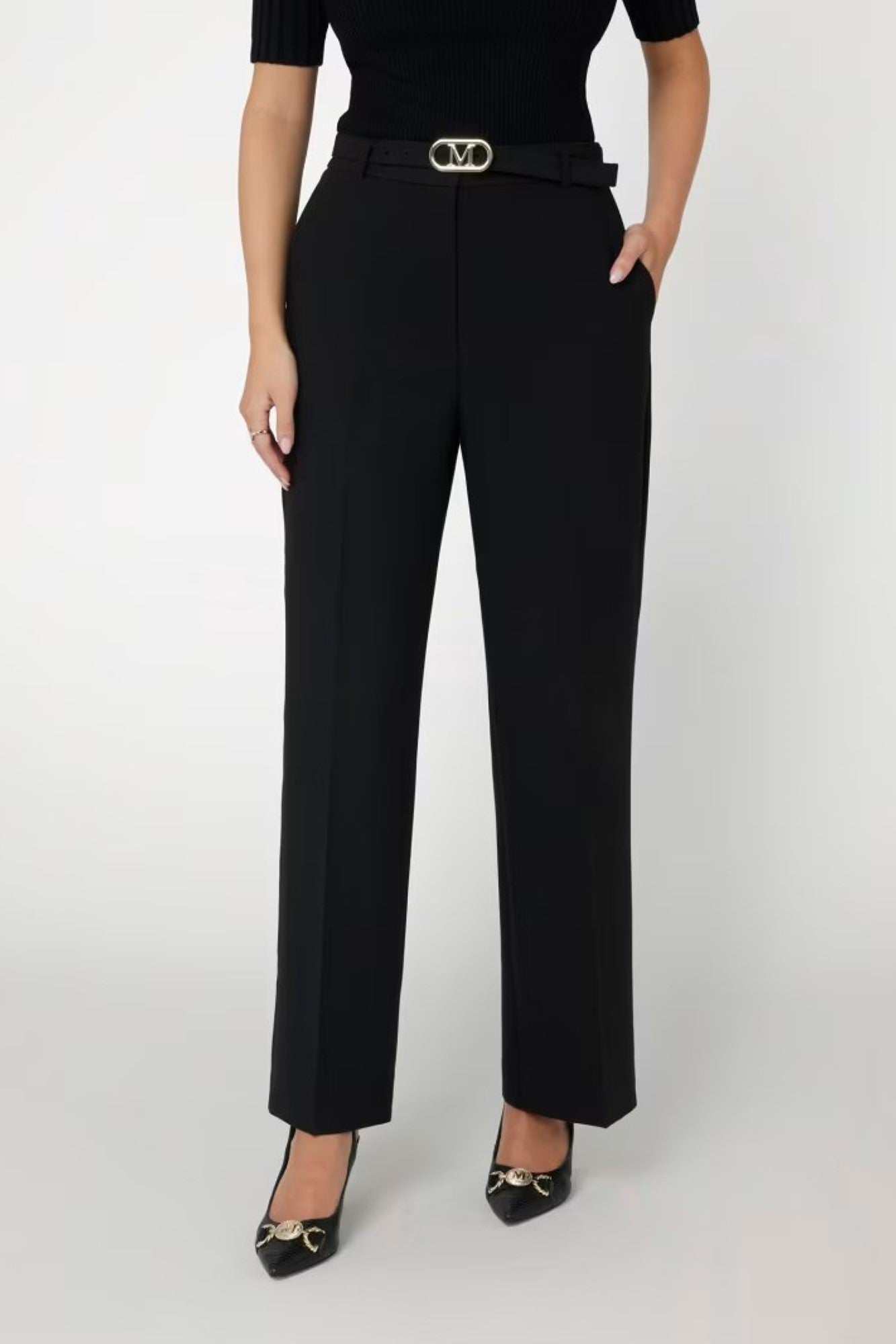 Pantaloni MARCIANO by GUESS de dama IMBRACAMINTE MARCIANO Negru 38 762540859848