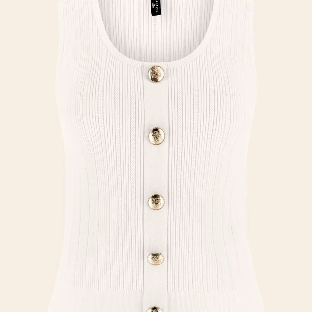 
                      
                        Top Dama MARCIANO By GUESS Fara Maneci Si Cu Nasturi Aurii IMBRACAMINTE MARCIANO   
                      
                    