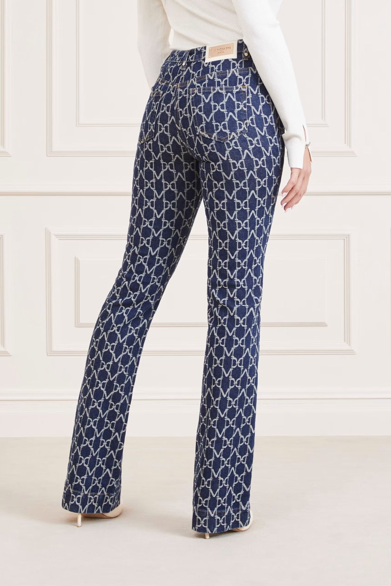 Pantaloni denim cu logo MARCIANO by GUESS IMBRACAMINTE MARCIANO   