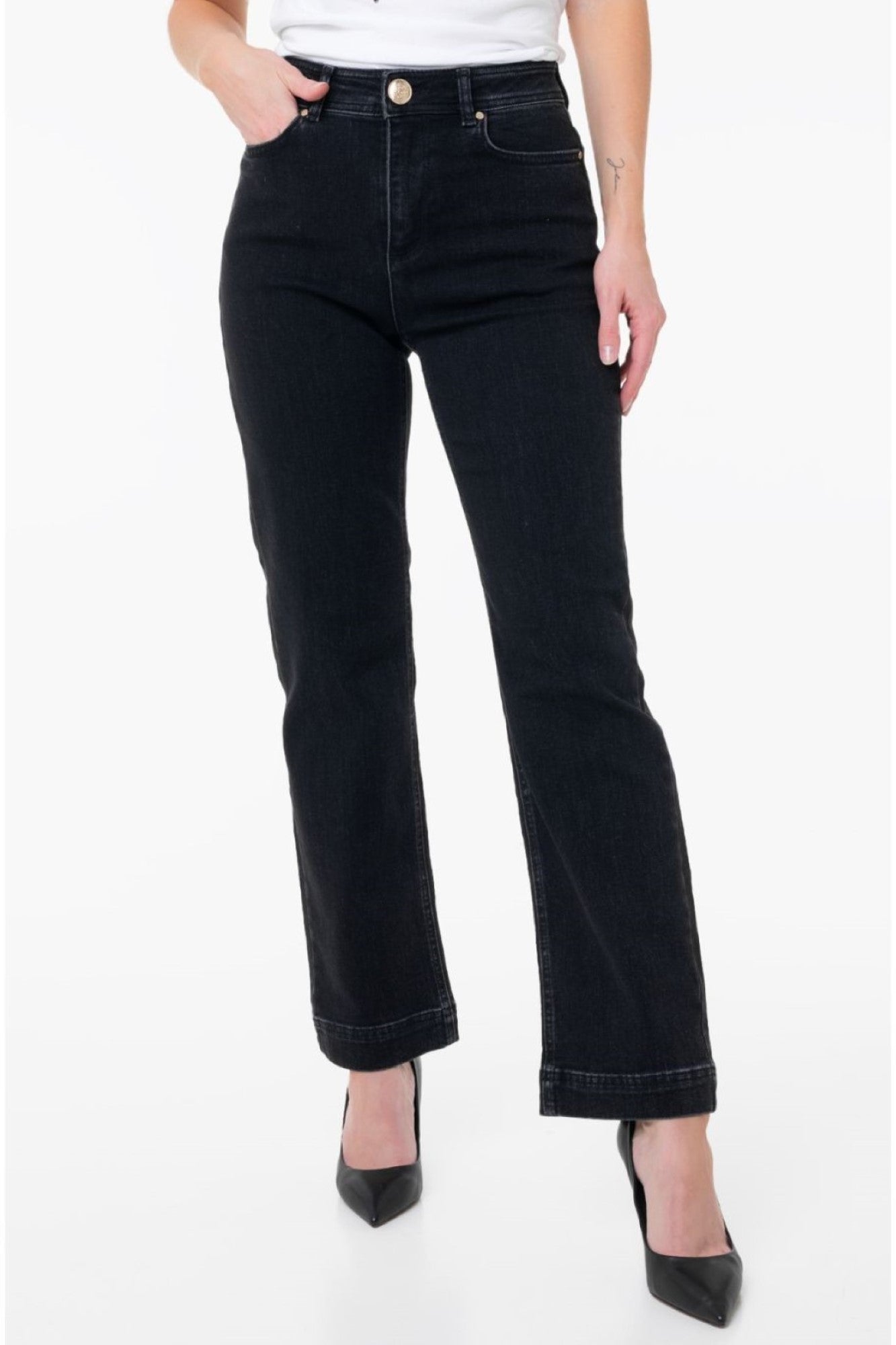 Pantaloni Denim MARCIANO by GUESS De Dama IMBRACAMINTE MARCIANO Negru 24 761839157438