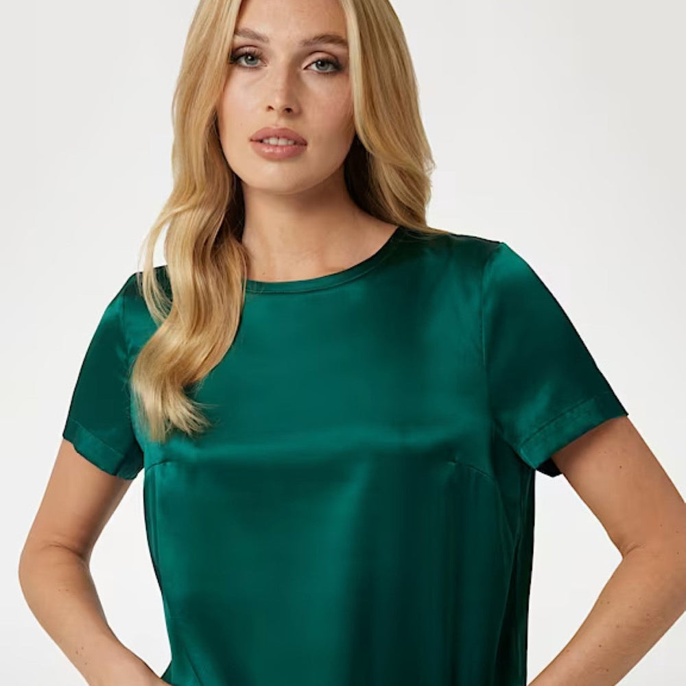 
                      
                        Bluza de dama MARCIANO by Guess din matase verde IMBRACAMINTE MARCIANO   
                      
                    