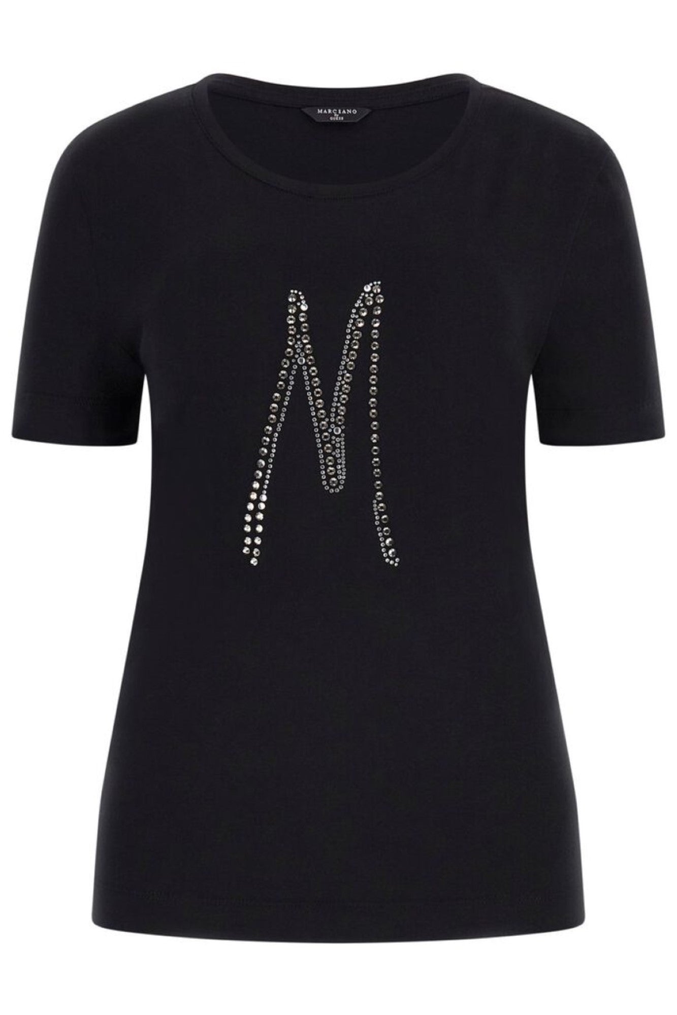 Tricou MARCIANO by GUESS de Dama cu Pietre Decorative IMBRACAMINTE MARCIANO Negru XS 761839157721