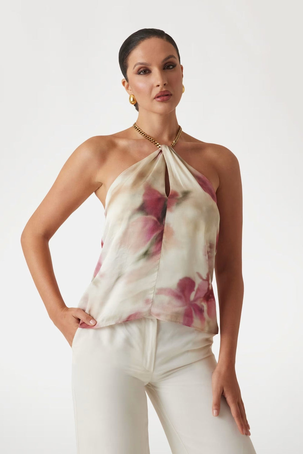 Top MARCIANO Floral IMBRACAMINTE MARCIANO Alb 38 762083715197