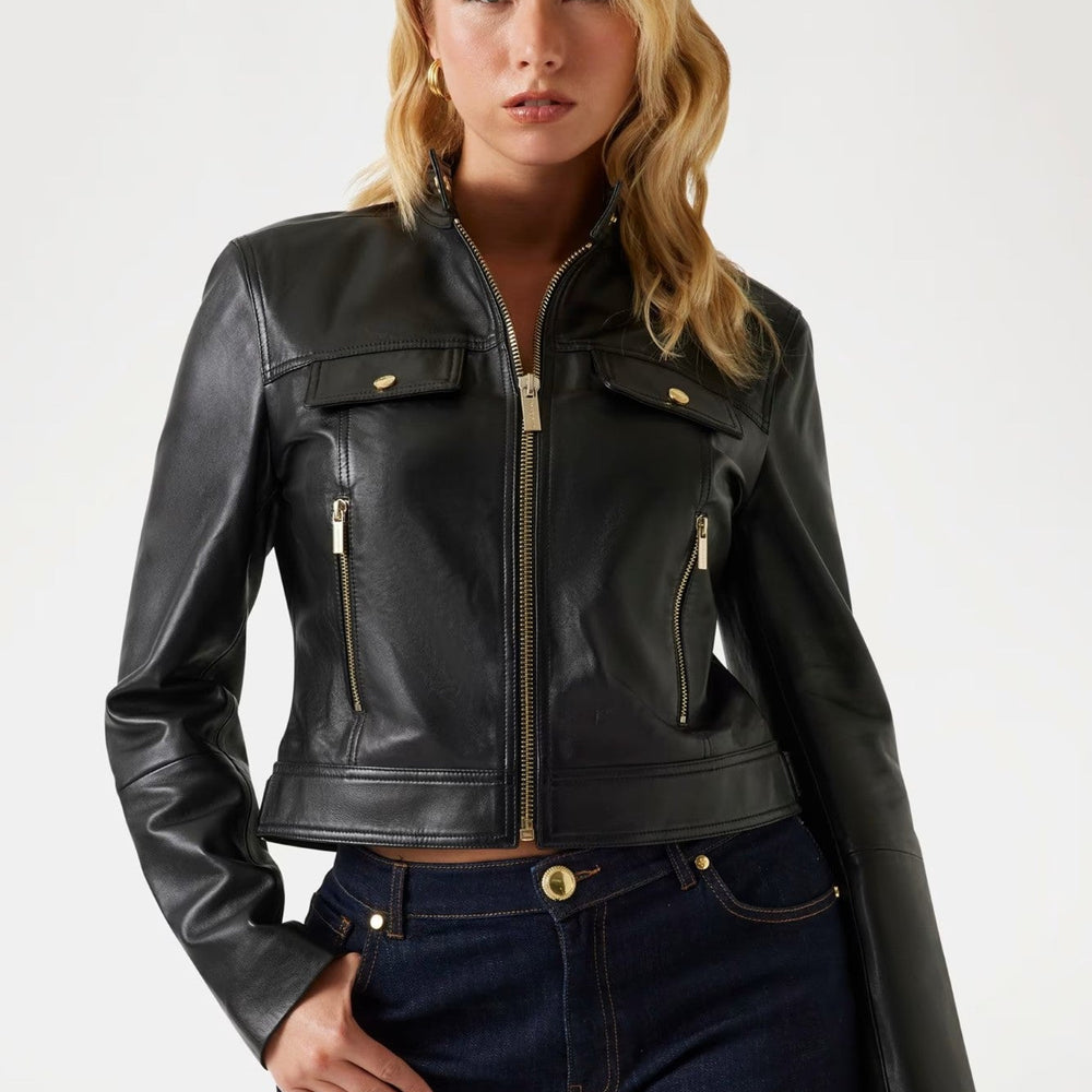 
                      
                        Geaca din Piele Naturala MARCIANO by GUESS IMBRACAMINTE MARCIANO Negru 38 762890715057
                      
                    