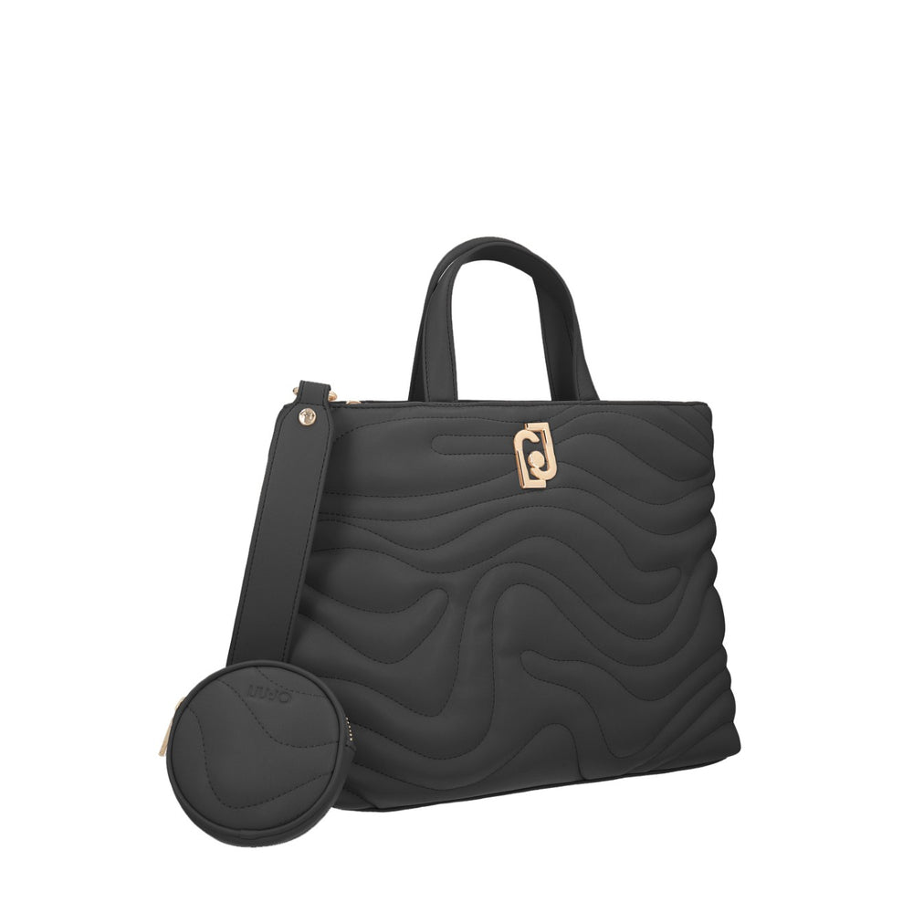 
                      
                        Geanta LIU JO de mana accesorizata cu logo LIU JO auriu GENTI LIU JO   
                      
                    