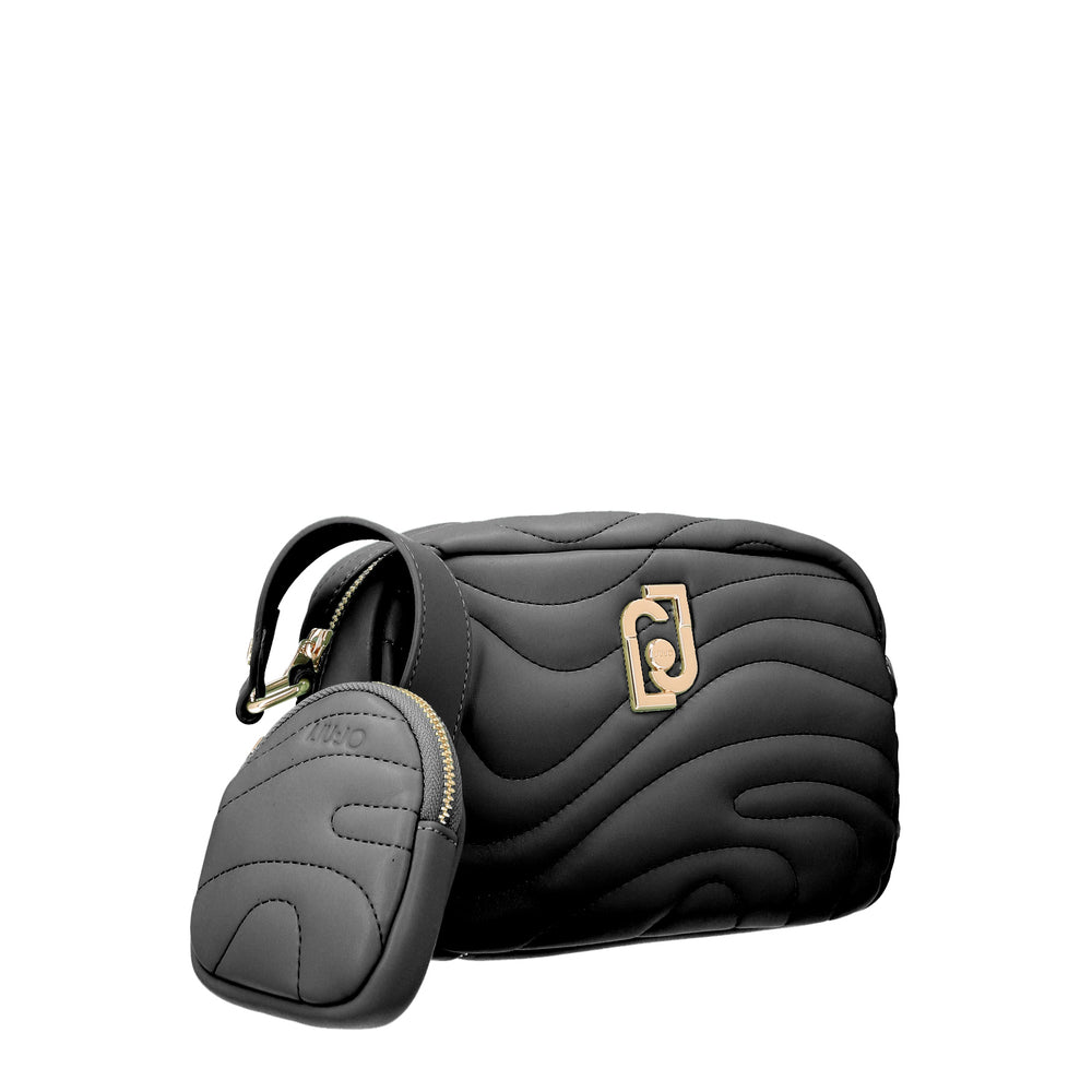 
                      
                        Geanta LIU JO crossbody  cu logo auriu si accesorizata cu portofel GENTI LIU JO   
                      
                    