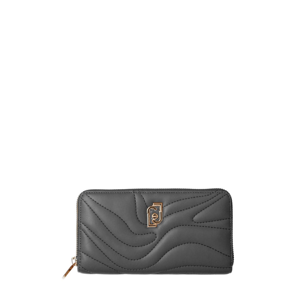 
                      
                        Portofel LIU JO de dama cu logo auriu si inchidere cu fermoar ACCESORII LIU JO   
                      
                    