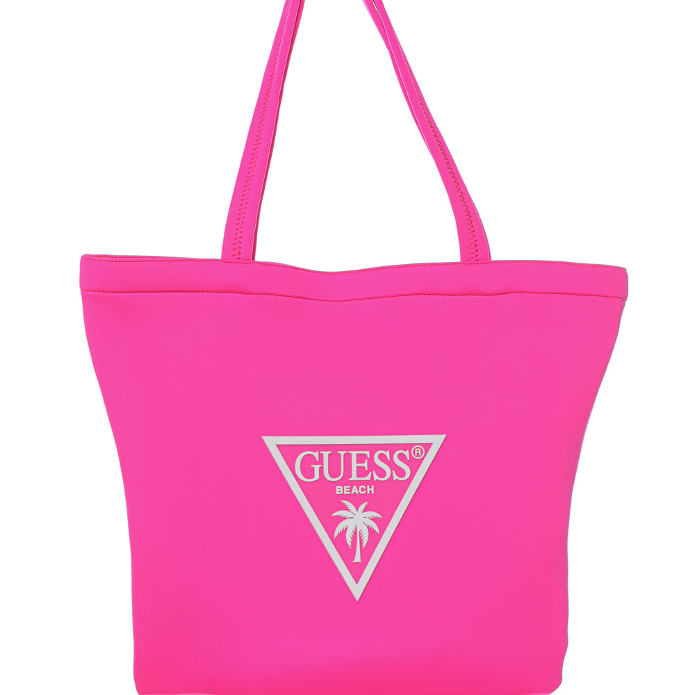 
                      
                        Geanta de plaja GUESS din material textil cu logo DE UMAR GUESS   
                      
                    