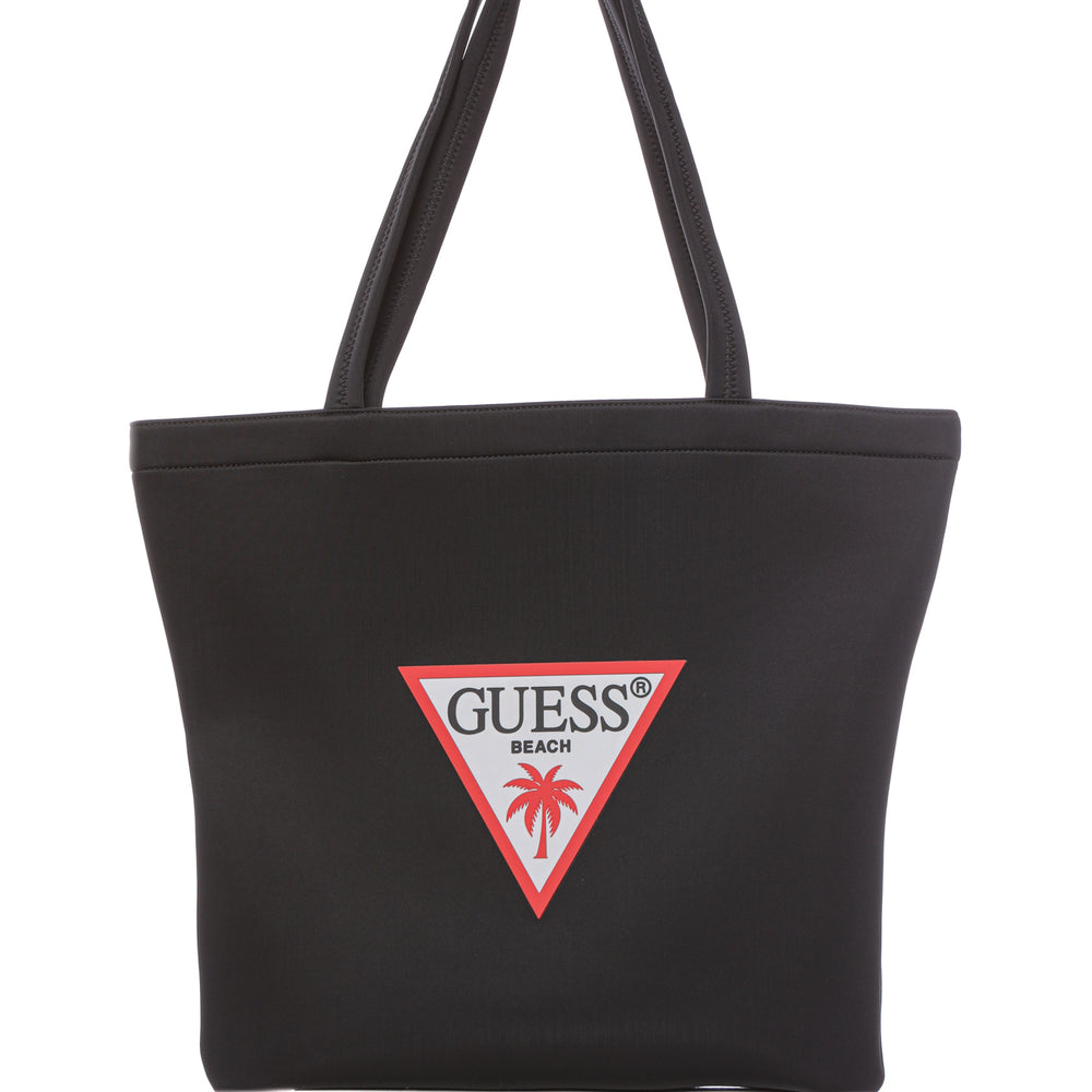 
                      
                        Geanta de plaja GUESS din material textil cu logo DE UMAR GUESS   
                      
                    