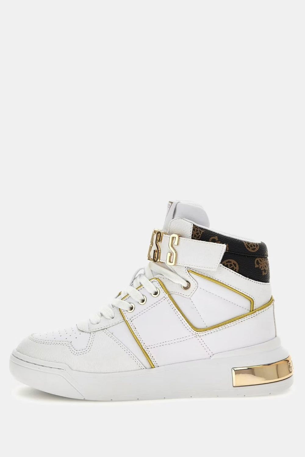 Pantofi sport GUESS intalti cu sireturi si logo metalic INCALTAMINTE GUESS   