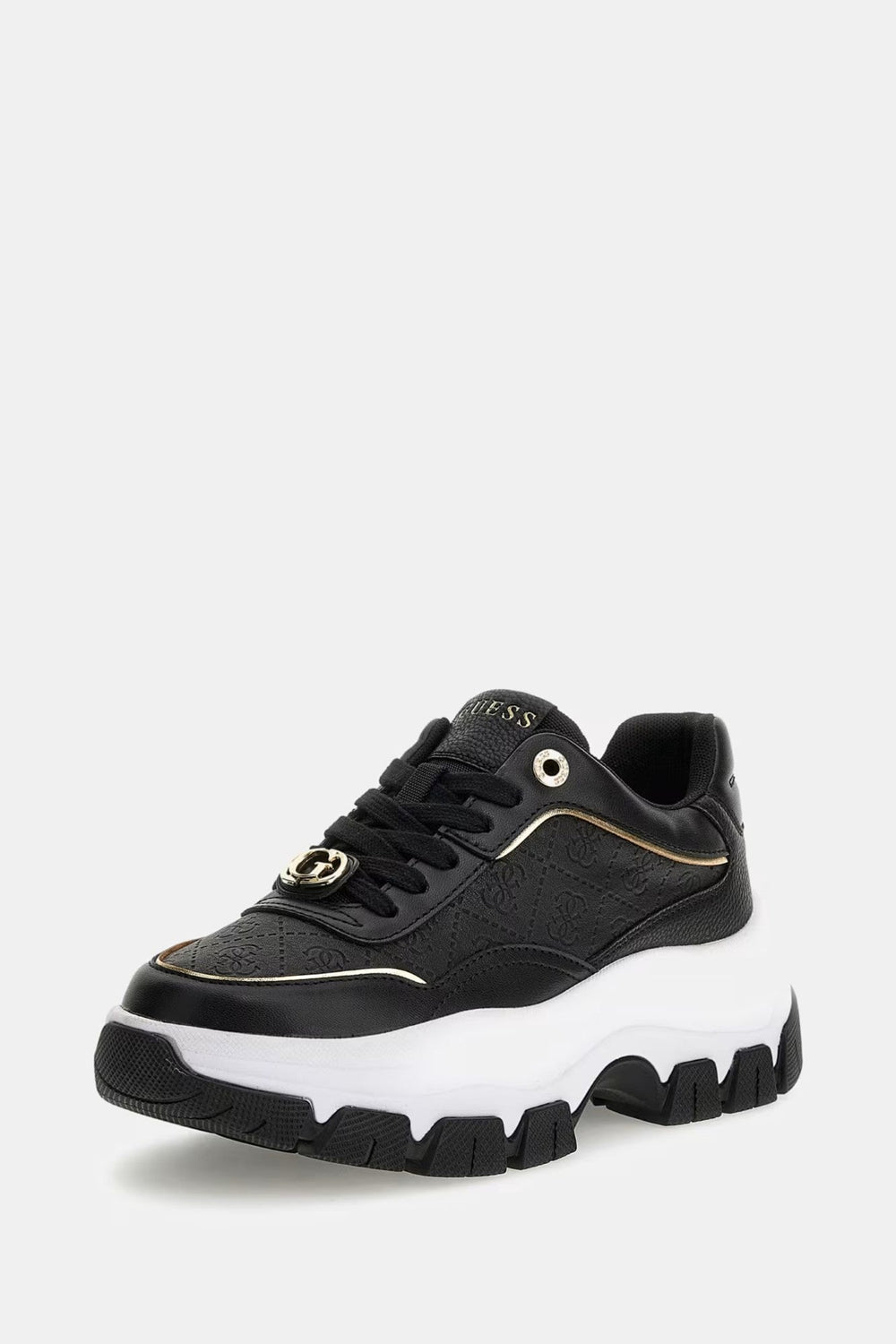 Pantofi GUESS cu platforma cu logo in relief INCALTAMINTE GUESS Negru 35 761839181049