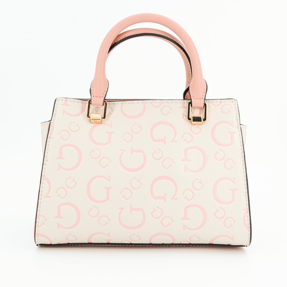 
                      
                        Geanta GUESS roz cu model monogram GENTI GUESS   
                      
                    