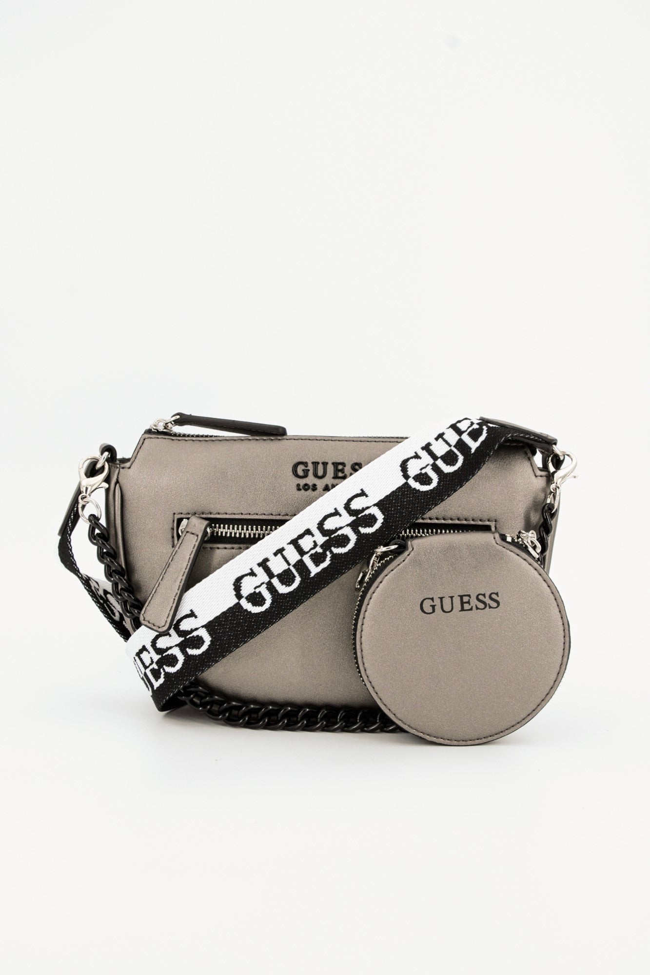 Geanta GUESS de dama GENTI GUESS Gri ONE 190231805205