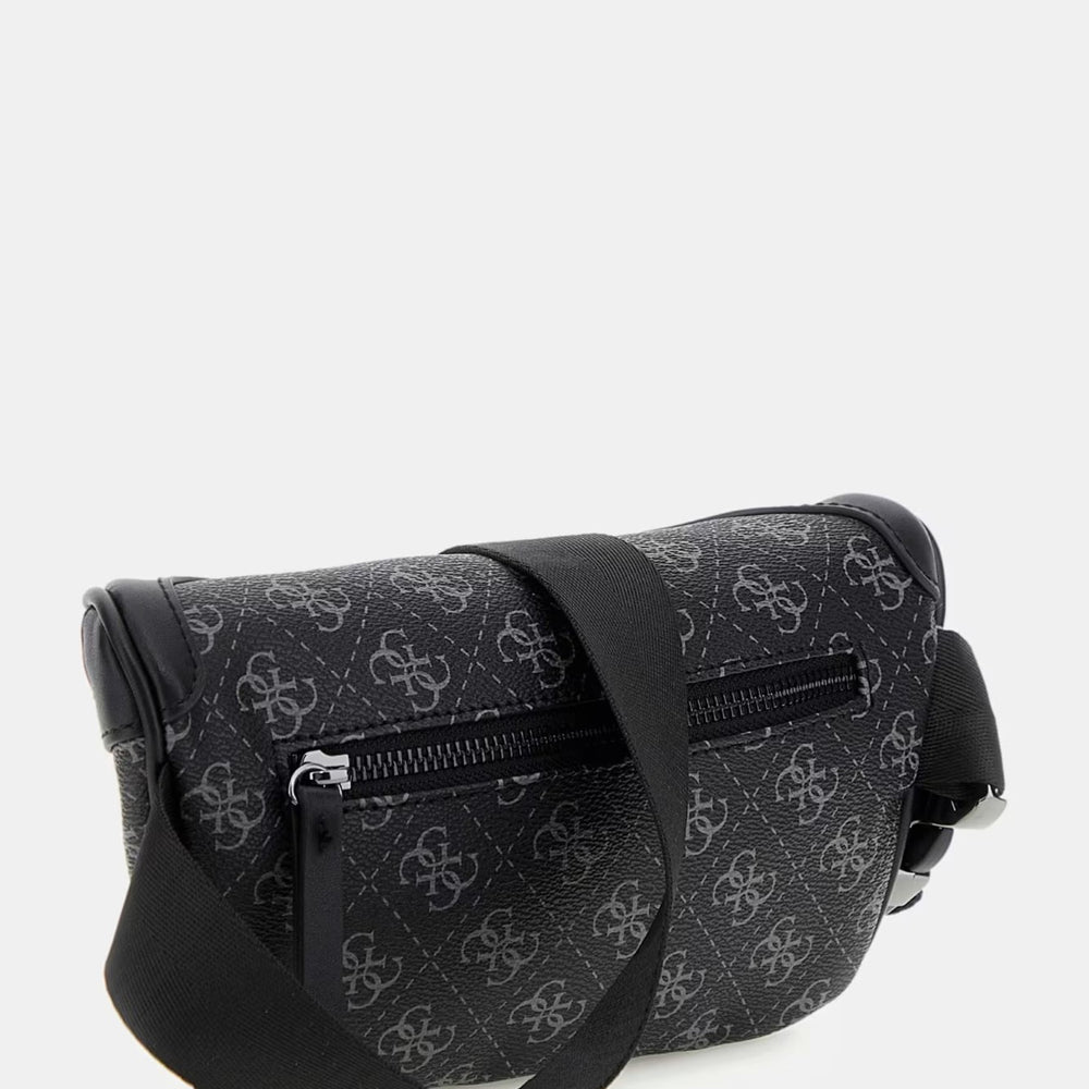 
                      
                        Borseta GUESS unisex neagra cu model monogramat si curea reglabila ACCESORII GUESS   
                      
                    