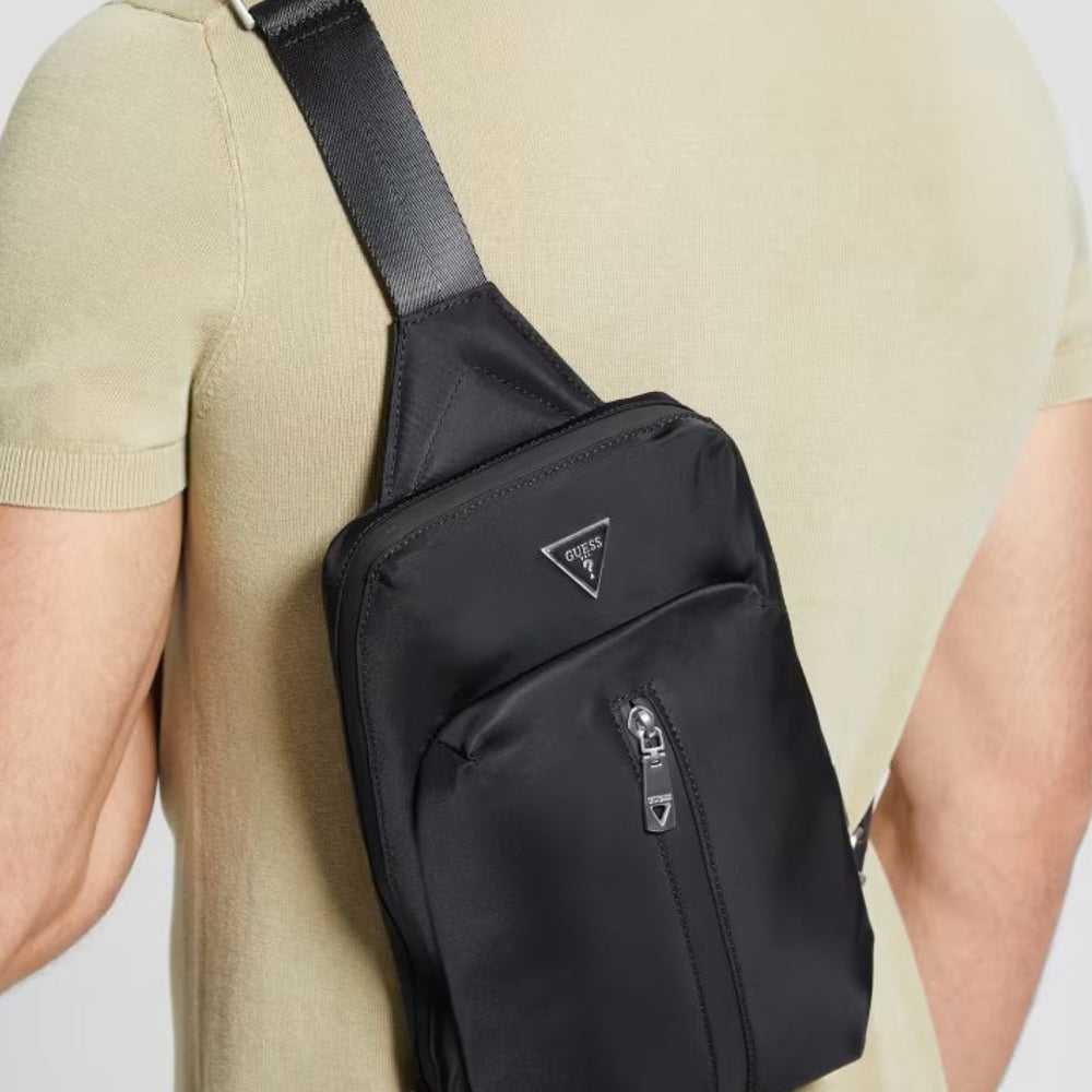 
                      
                        Geanta GUESS cu logo si inchidere cu fermoar ACCESORII GUESS   
                      
                    