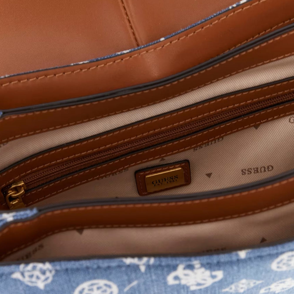 
                      
                        Geanta de umar GUESS cu lant si model circular decorativ GENTI GUESS   
                      
                    