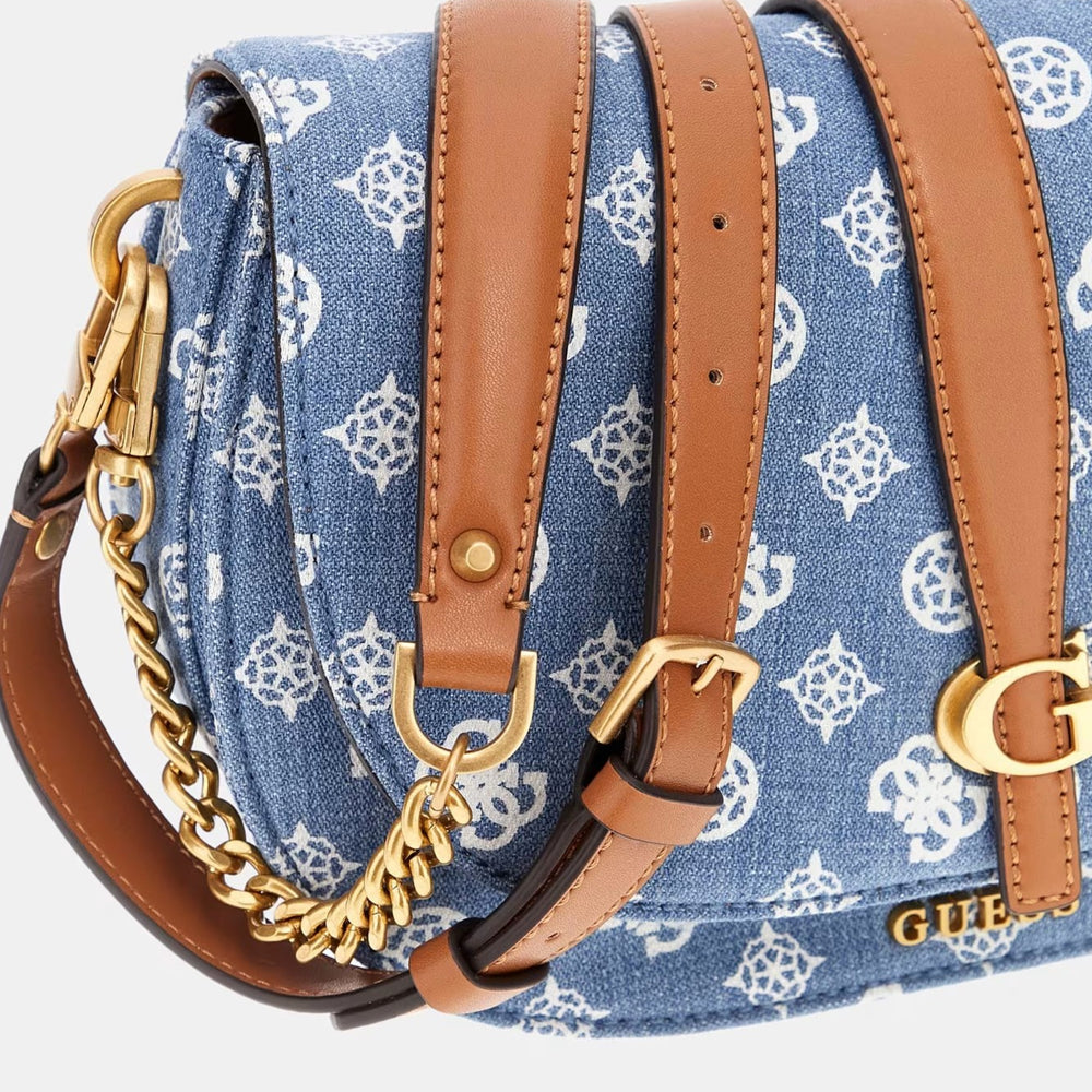 
                      
                        Geanta de umar GUESS cu lant si model circular decorativ GENTI GUESS   
                      
                    