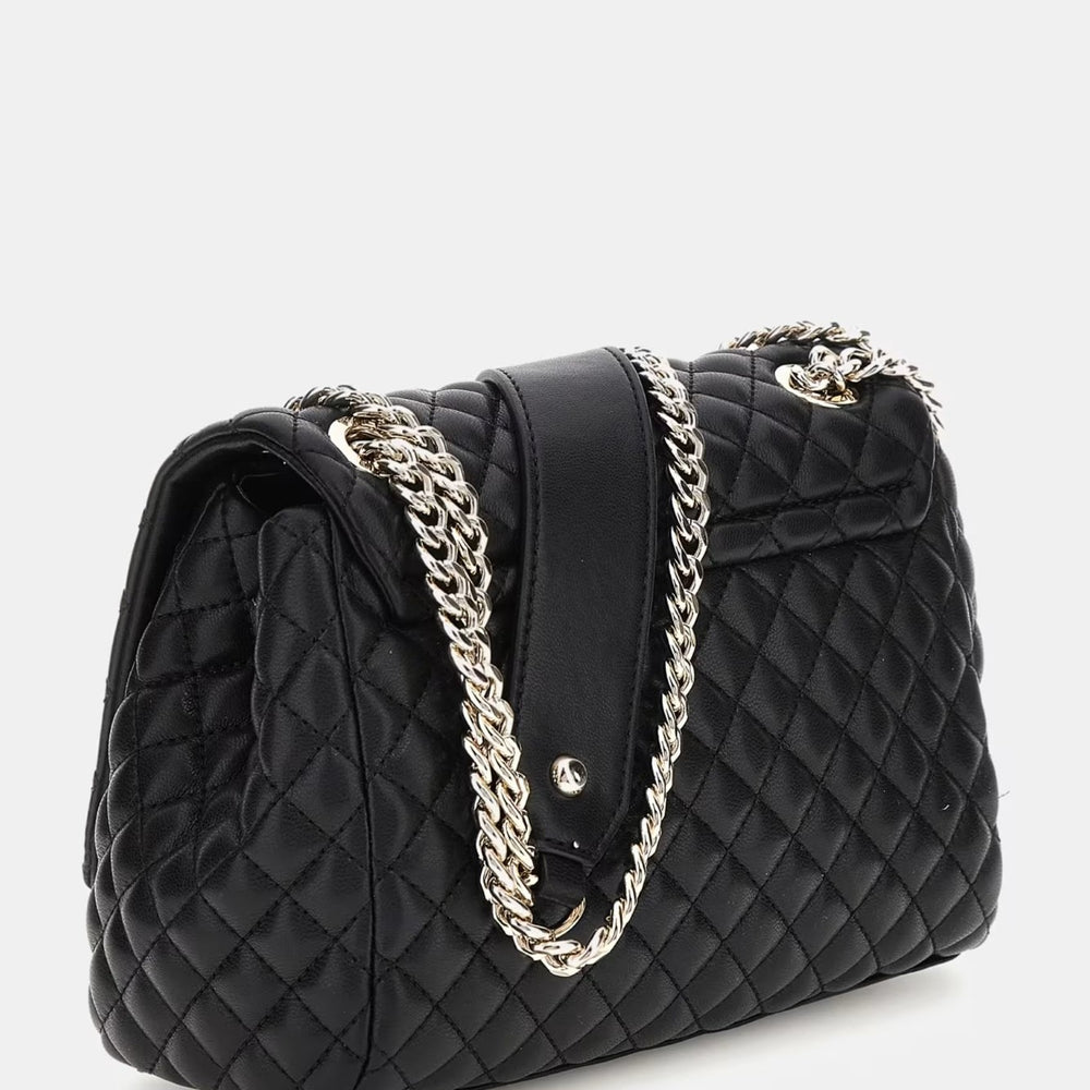 
                      
                        Geanta GUESS De Dama Cu Cusaturi In Romb Si Logo Metalic ACCESORII GUESS   
                      
                    
