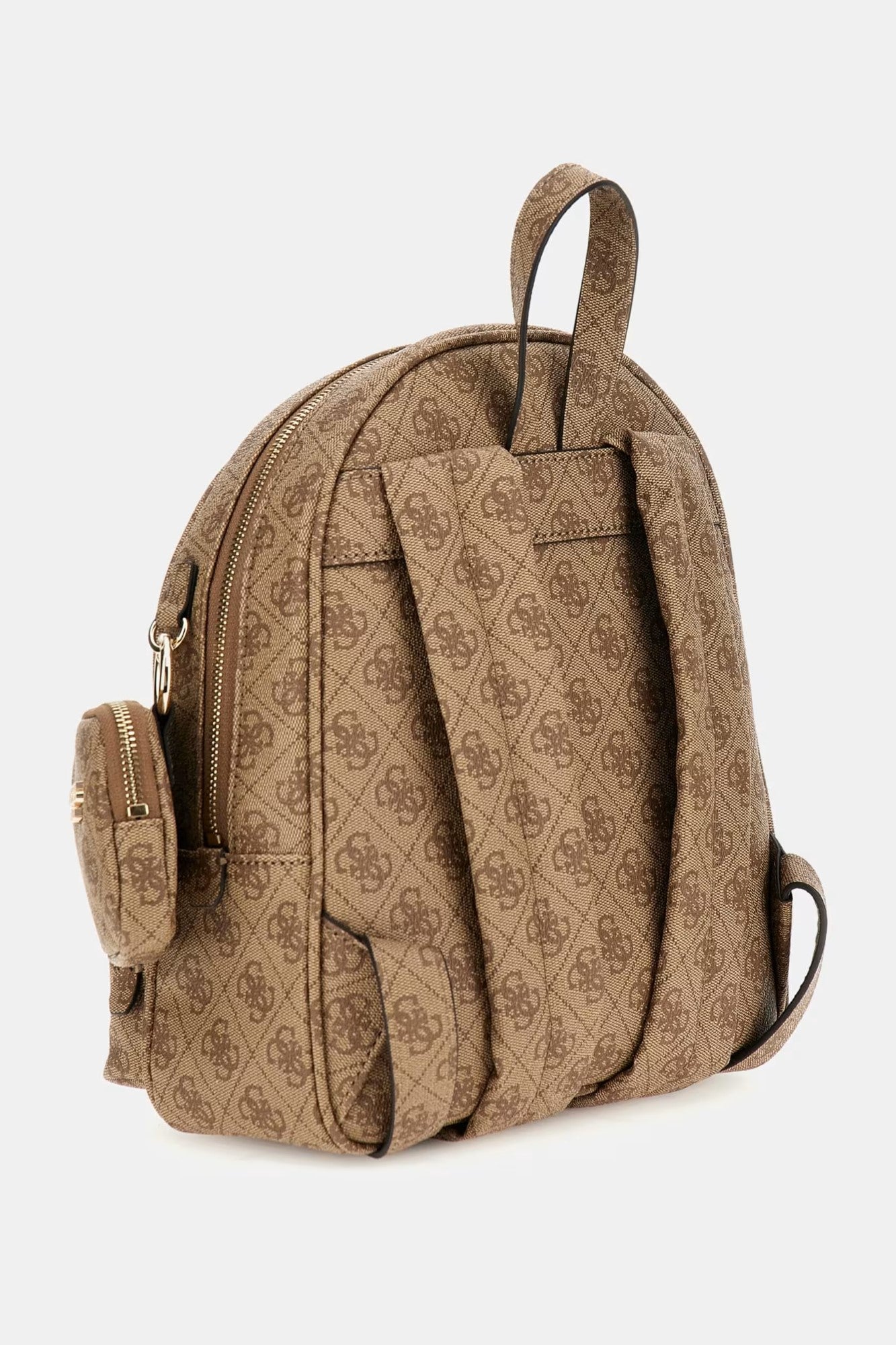 Rucsac GUESS negru cu model texturat si fermoare aurii GENTI GUESS   