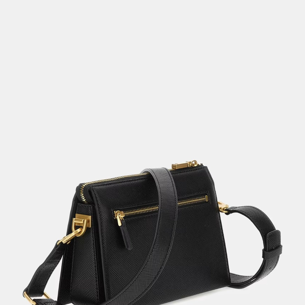 
                      
                        Geanta GUESS Mini Crossbody De Dama Cu Logo Metalic Si Fermoar Auriu ACCESORII GUESS   
                      
                    