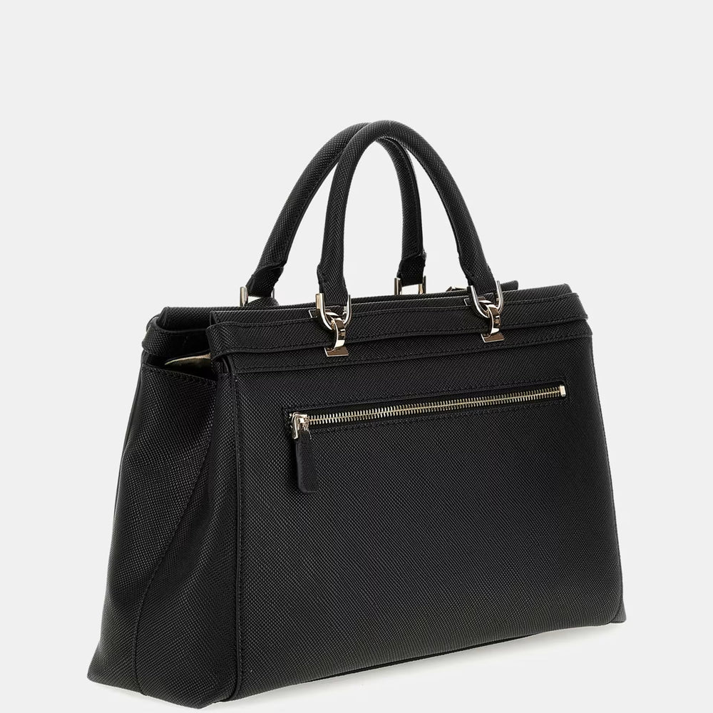 
                      
                        Geanta GUESS neagra cu catarame si logo triunghiular GENTI GUESS   
                      
                    