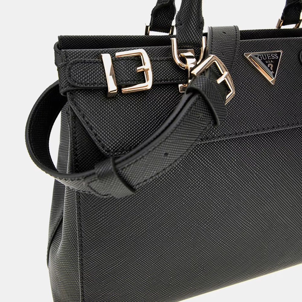 
                      
                        Geanta GUESS neagra cu catarame si logo triunghiular GENTI GUESS   
                      
                    