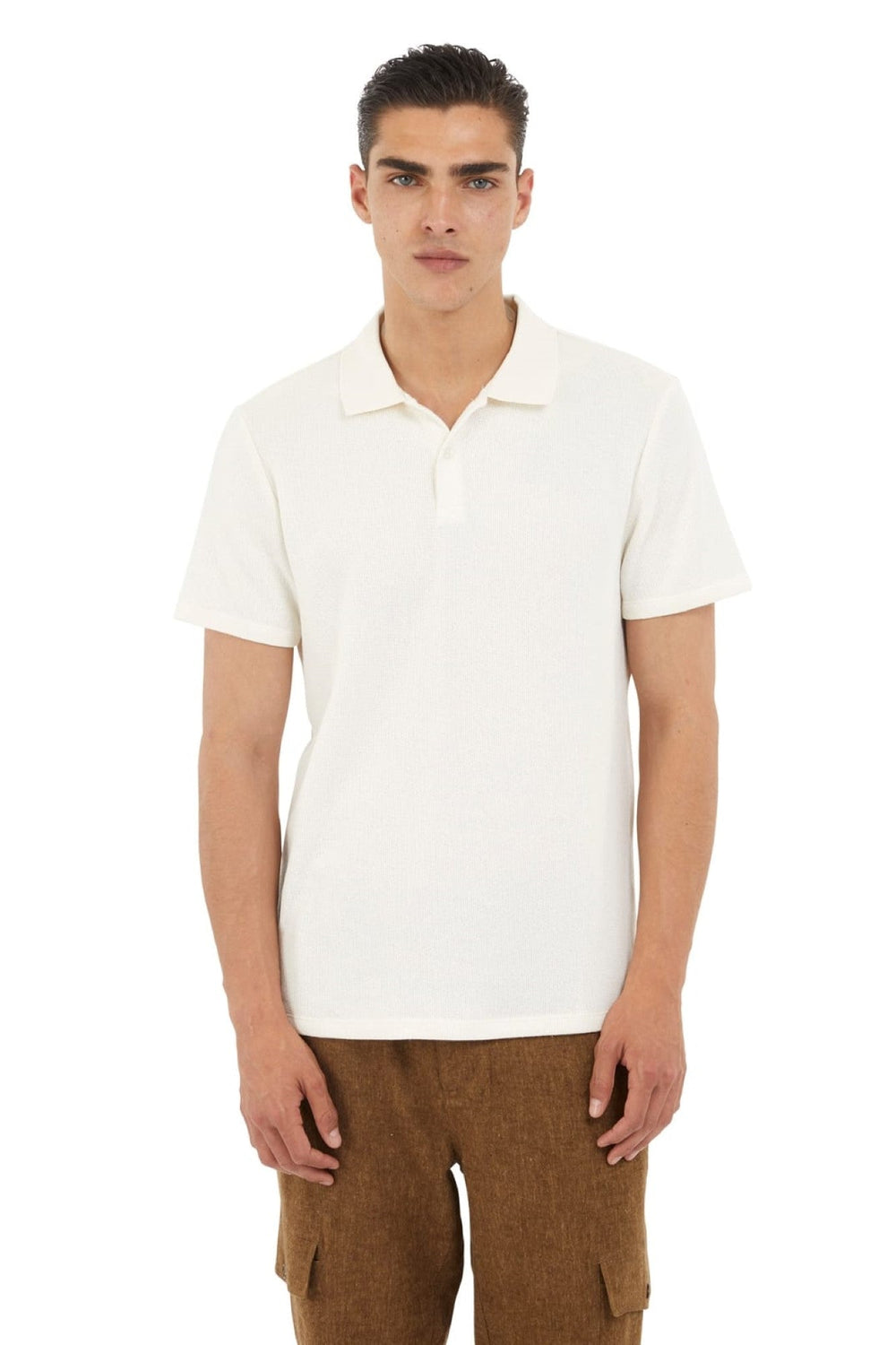 Tricou Guler GUESS de Barbati IMBRACAMINTE GUESS Alb S 762083714414
