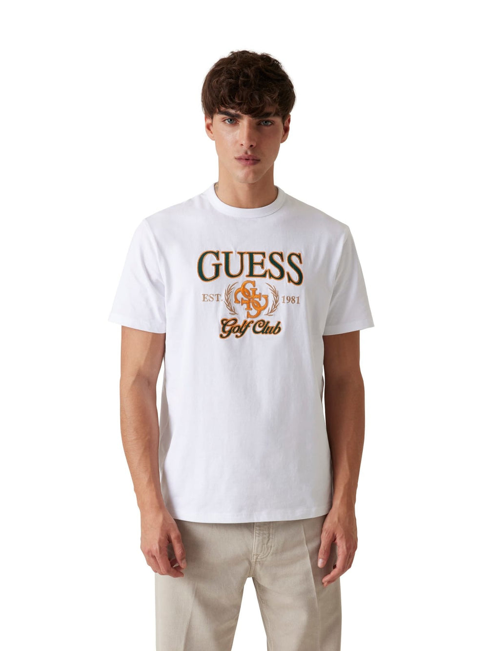 Tricou GUESS de Barbati IMBRACAMINTE GUESS Alb XS 762890704242