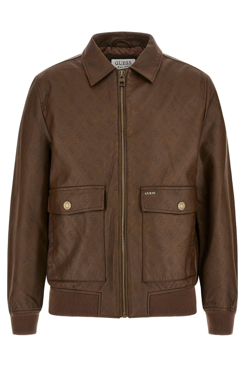 Geaca din imitatie de piele GUESS de Barbati IMBRACAMINTE GUESS Maro S 762890703620