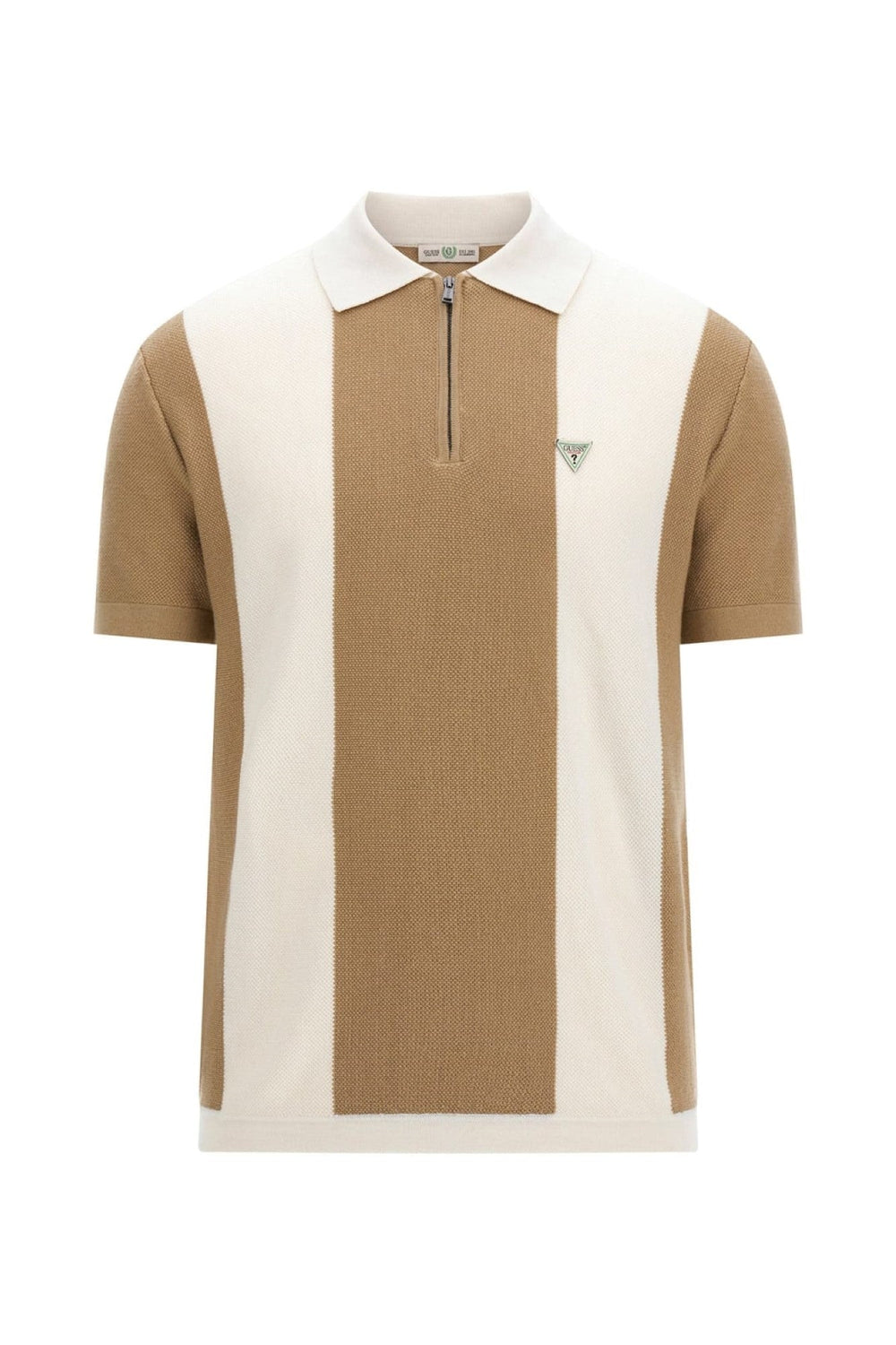 Tricou Guess tip polo din amestec de lana IMBRACAMINTE GUESS Bej S 762083798622