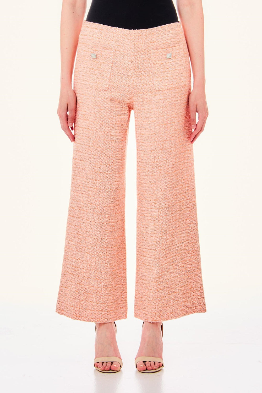 Pantaloni LIU JO de dama evazati IMBRACAMINTE LIU JO Roz 38 805494471659