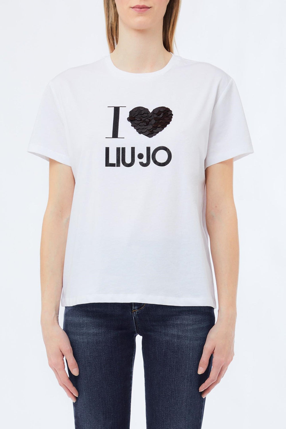 Tricou Love LIU JO de Dama IMBRACAMINTE LIU JO Alb XS 805952438955