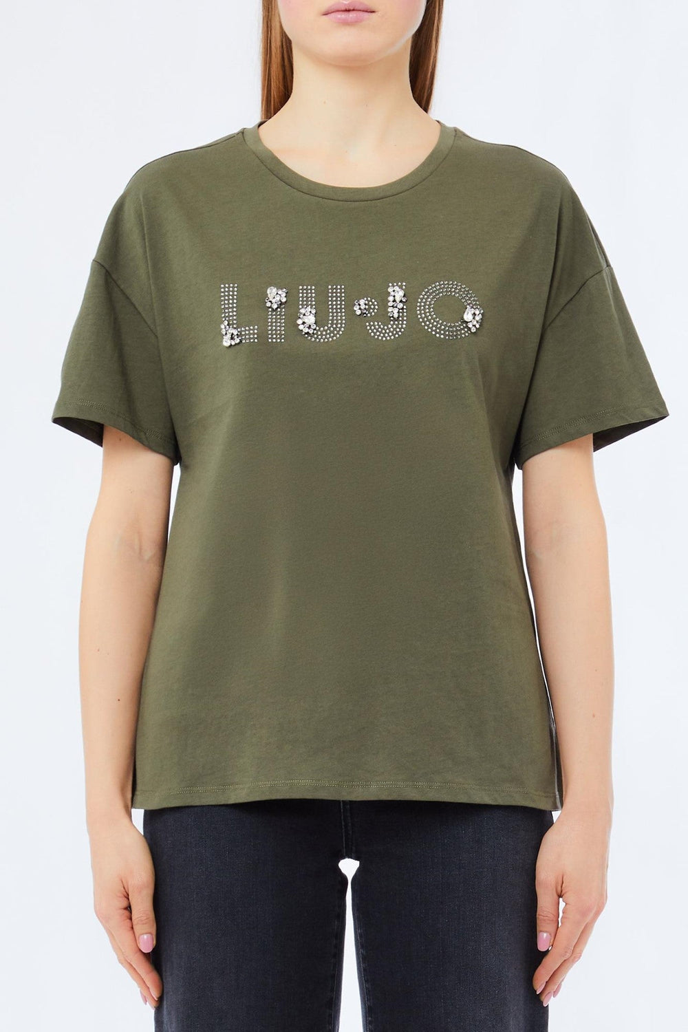 Tricou LIU JO de Dama IMBRACAMINTE LIU JO Kaki XS 805952438975