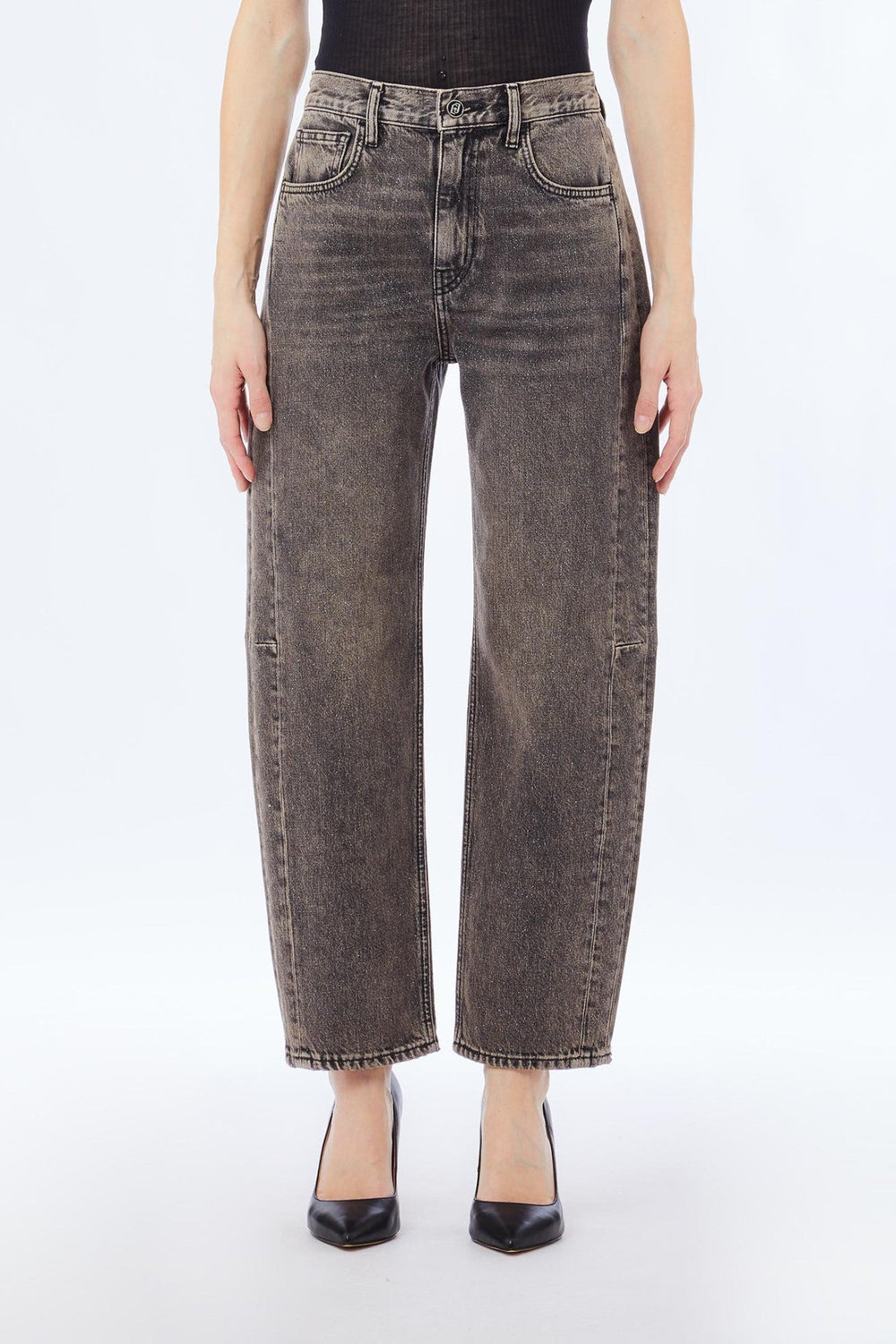 Pantaloni Denim LIU JO de Dama IMBRACAMINTE LIUJO Gri 25 805952437254