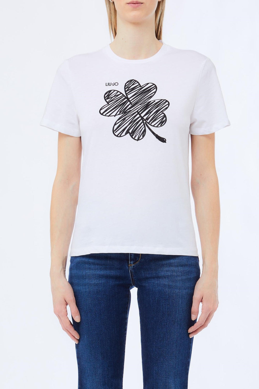 Tricou LIU JO de Dama IMBRACAMINTE LIU JO Alb XS 805952438990