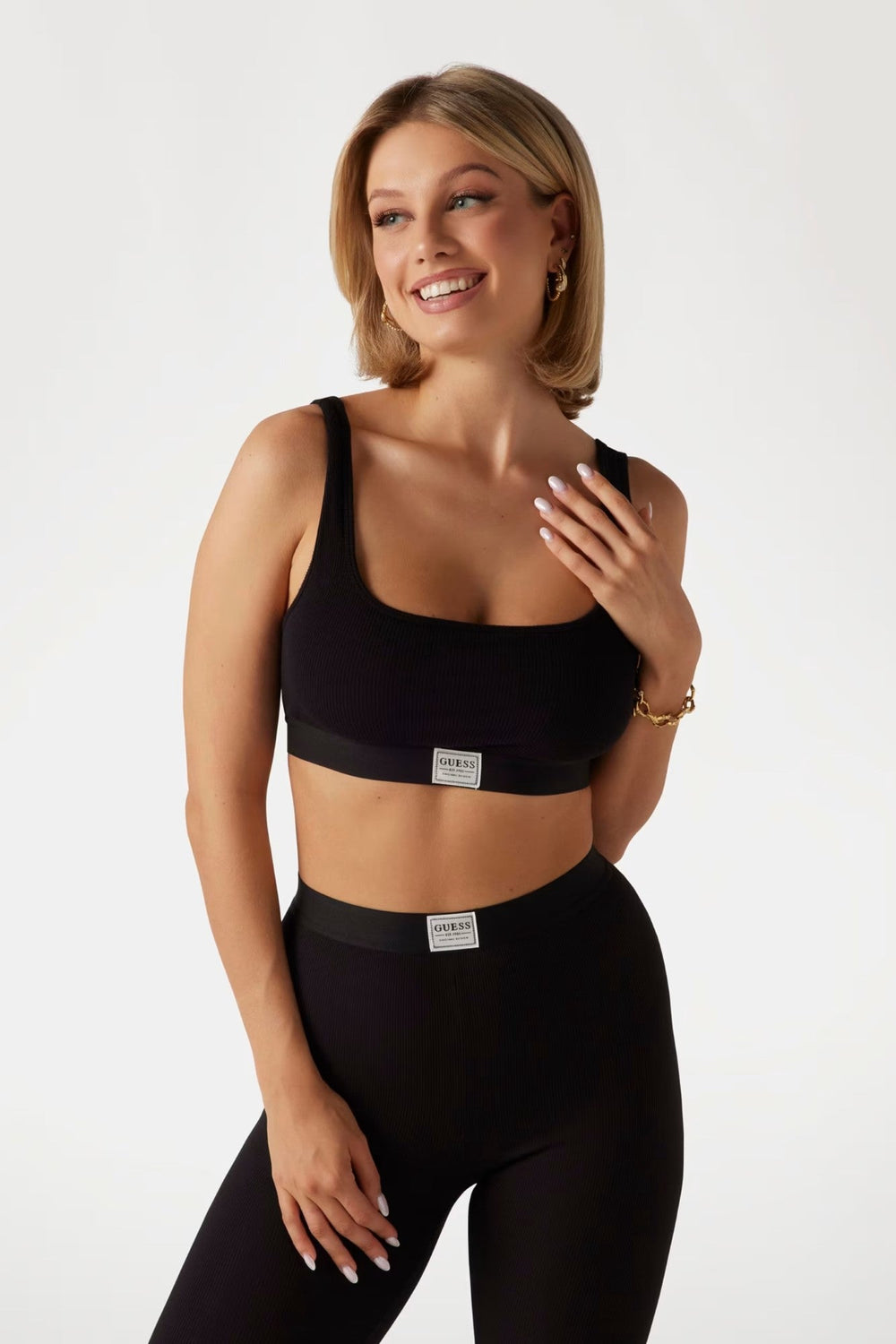 Bustiera GUESS de dama IMBRACAMINTE GUESS Negru XS 762540817200