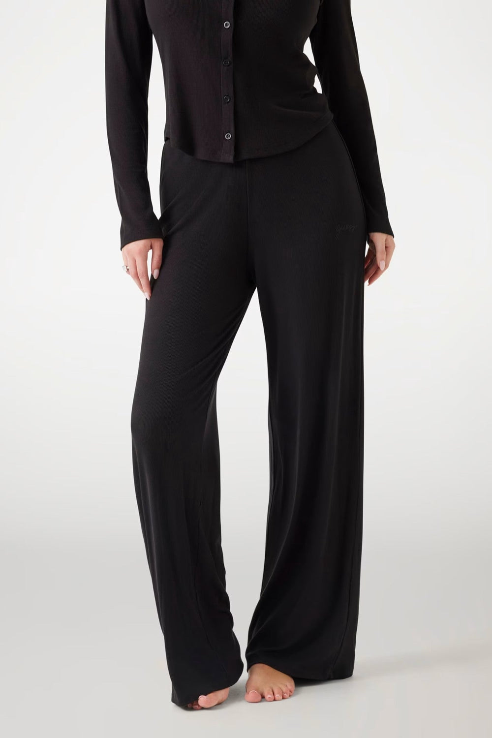 Pantaloni GUESS de Dama IMBRACAMINTE GUESS Negru XS 762674171378