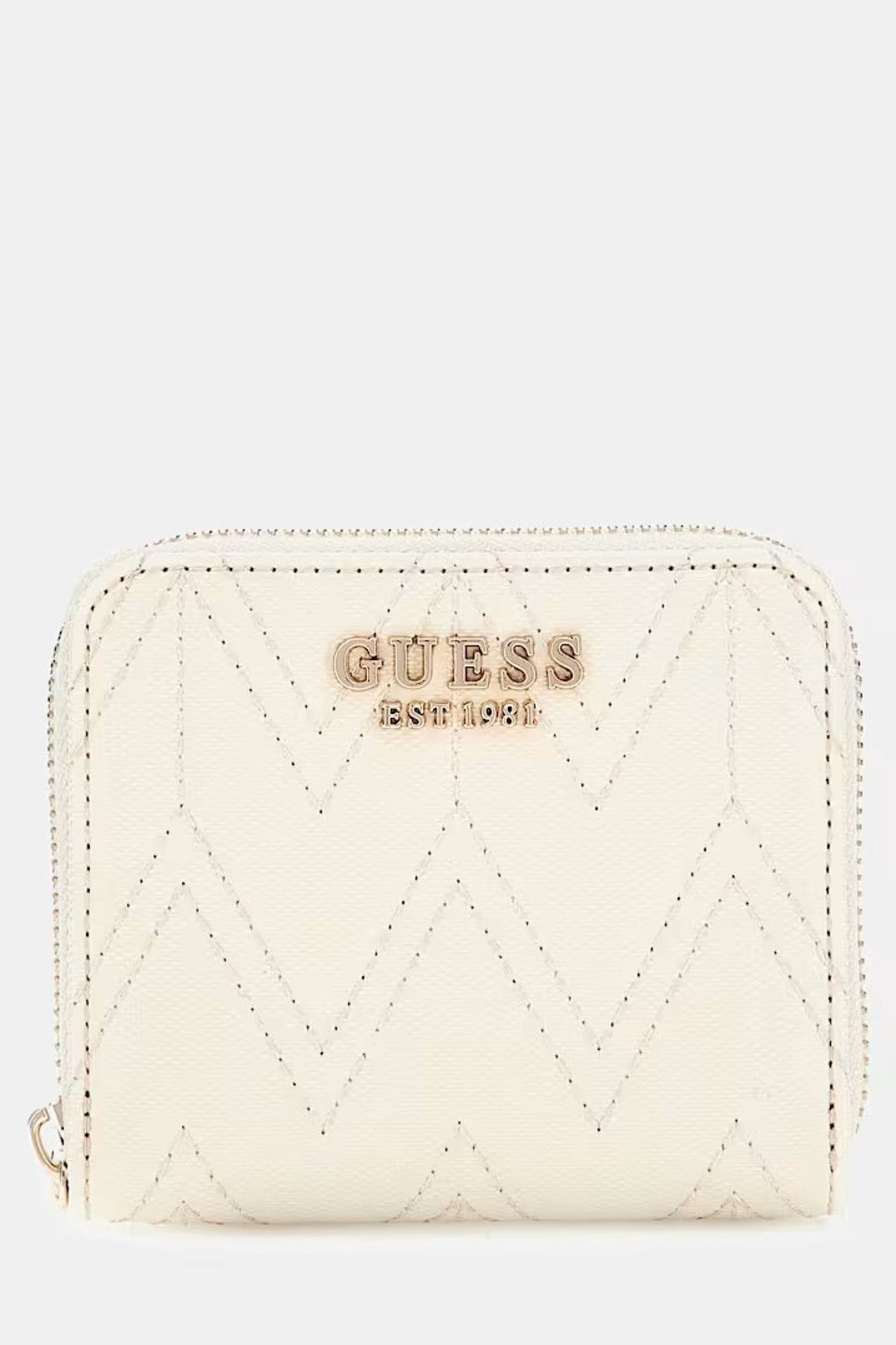 Portofel GUESS de dama cu imprimeu logo GUESS ACCESORII GUESS Bej ONE 190231880370