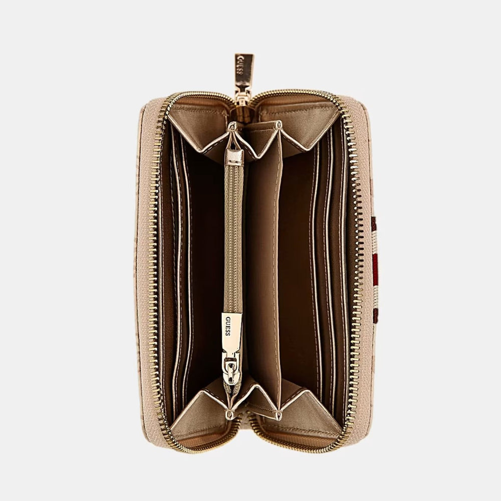 
                      
                        Portofel Dama GUESS Cu Accesoriu Metalic si Logo Imprimat ACCESORII GUESS   
                      
                    