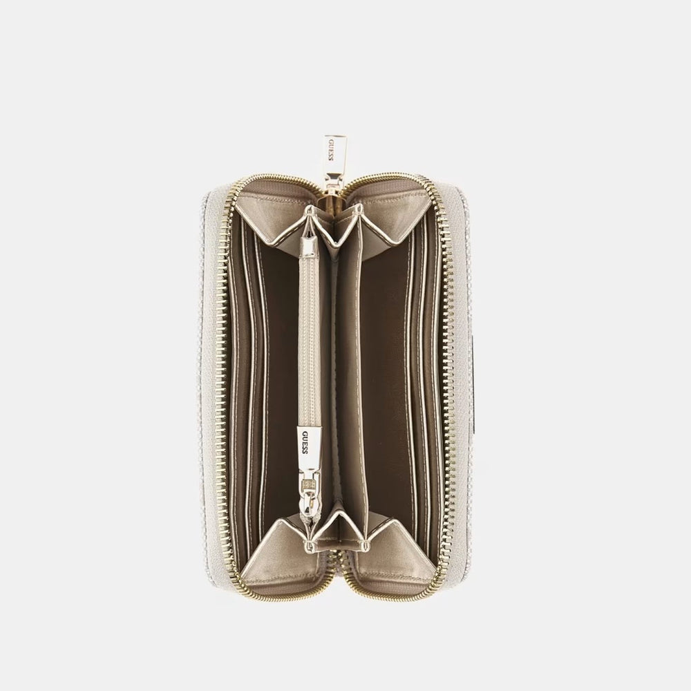 
                      
                        Portofel GUESS cu logo metalic si inchidere prin fermoar ACCESORII GUESS   
                      
                    