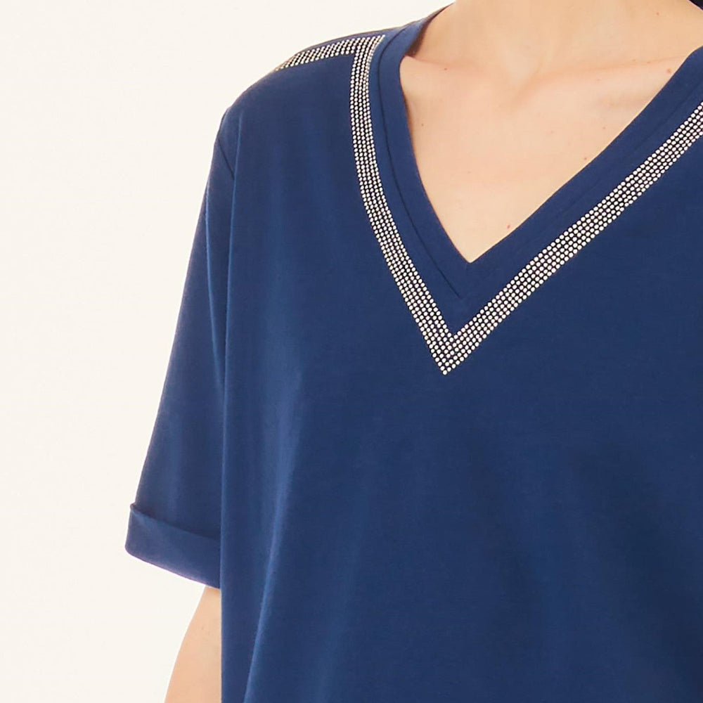 
                      
                        Tricou LIU JO de dama cu decolteu in v IMBRACAMINTE LIU JO   
                      
                    